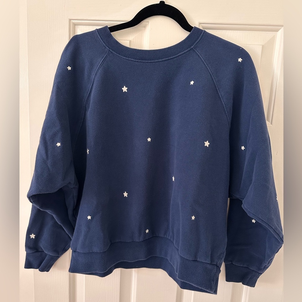 GAP Blue Sweatshirt with Tiny White Stars